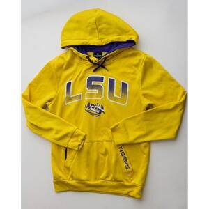 LSU Tigers Gold & Purple Pullover Hoodie Small